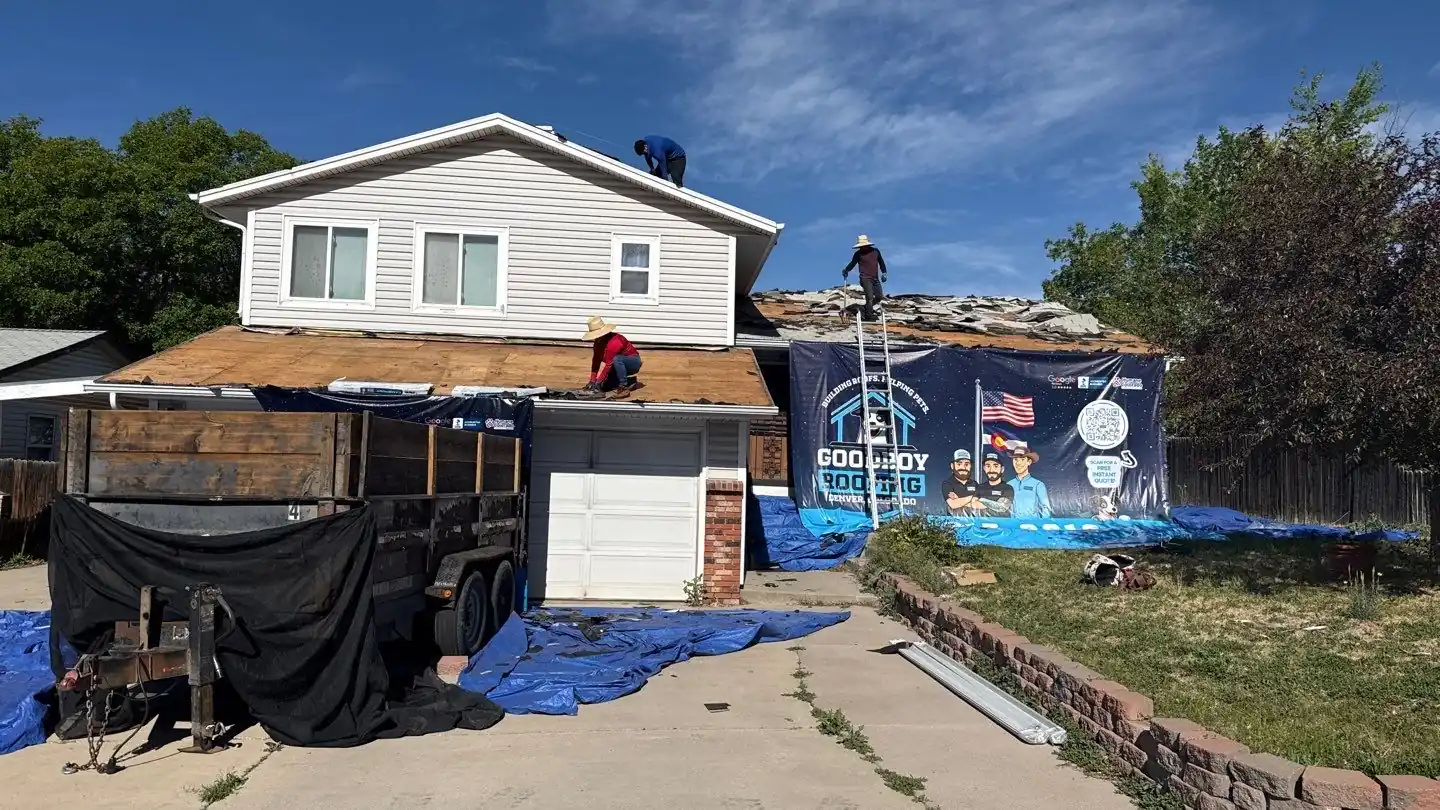 GoodBoy Roofing project in progress