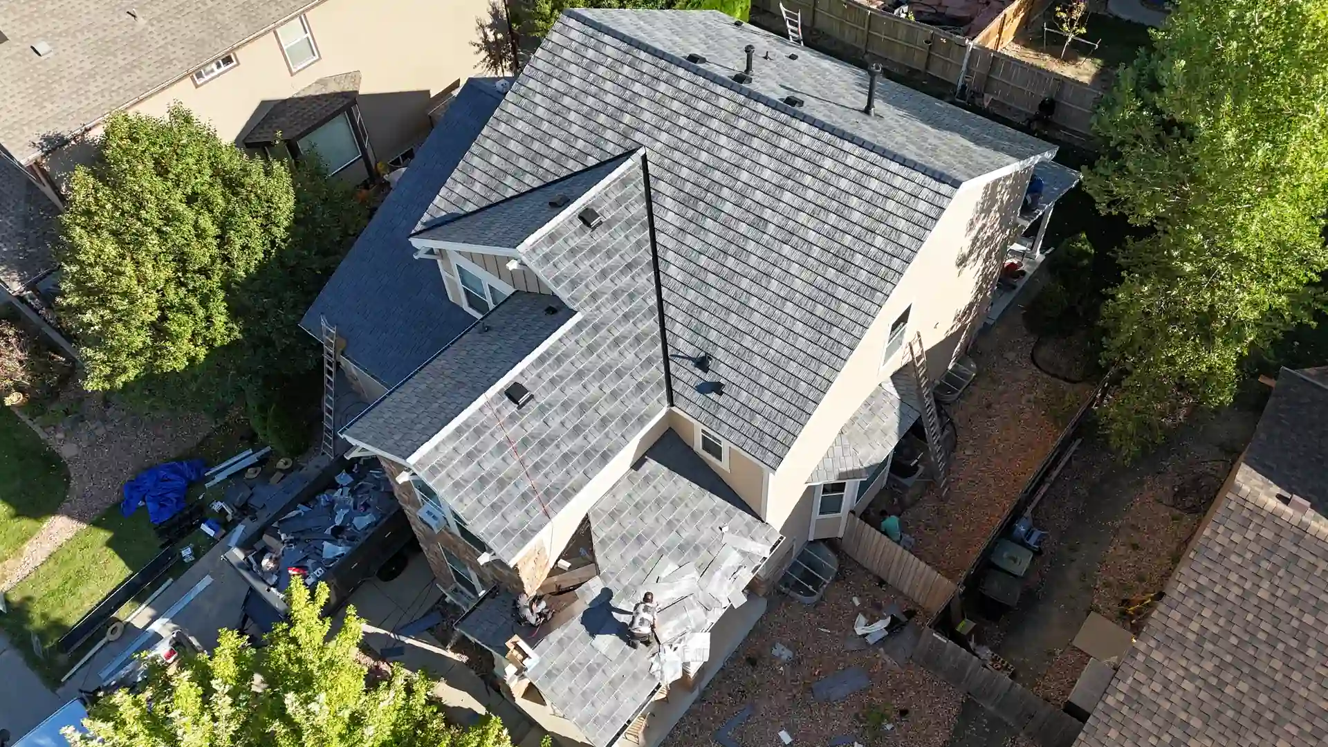 Replaced roof project by GoodBoy Roofing
